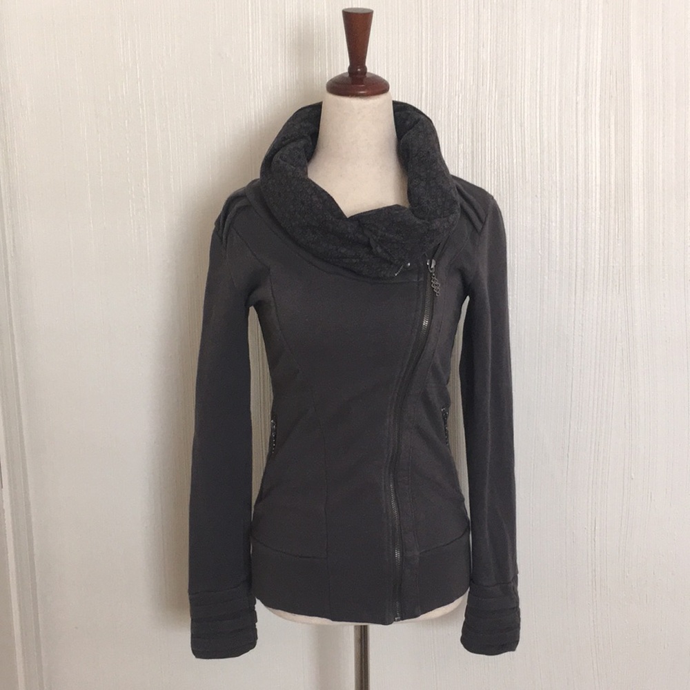 Killer $160 Nomads Hemp Wear grey organic cotton tribal festival jacket XS